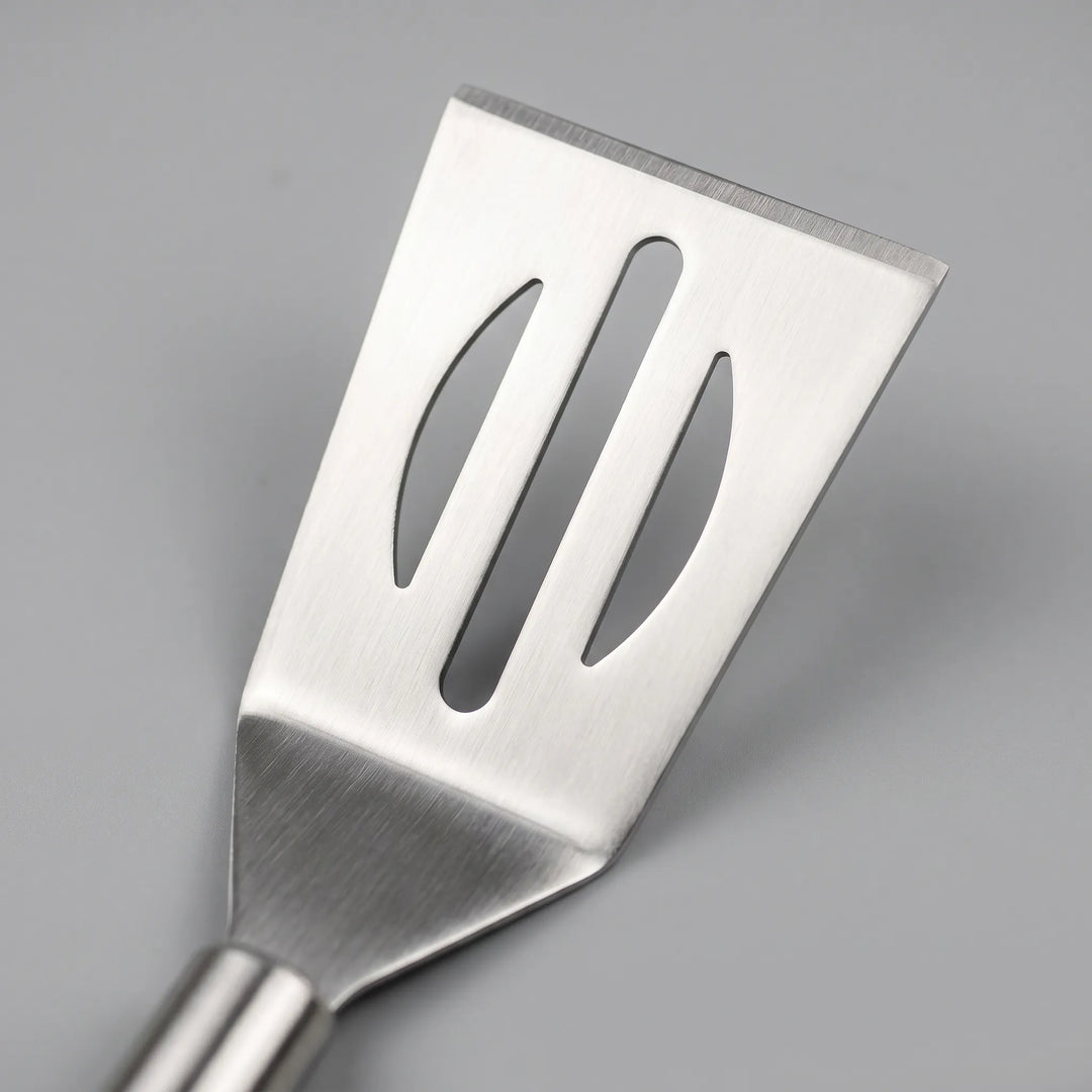 High-quality stainless steel BBQ utensil set for premium grilling experiences, perfect for any outdoor kitchen.