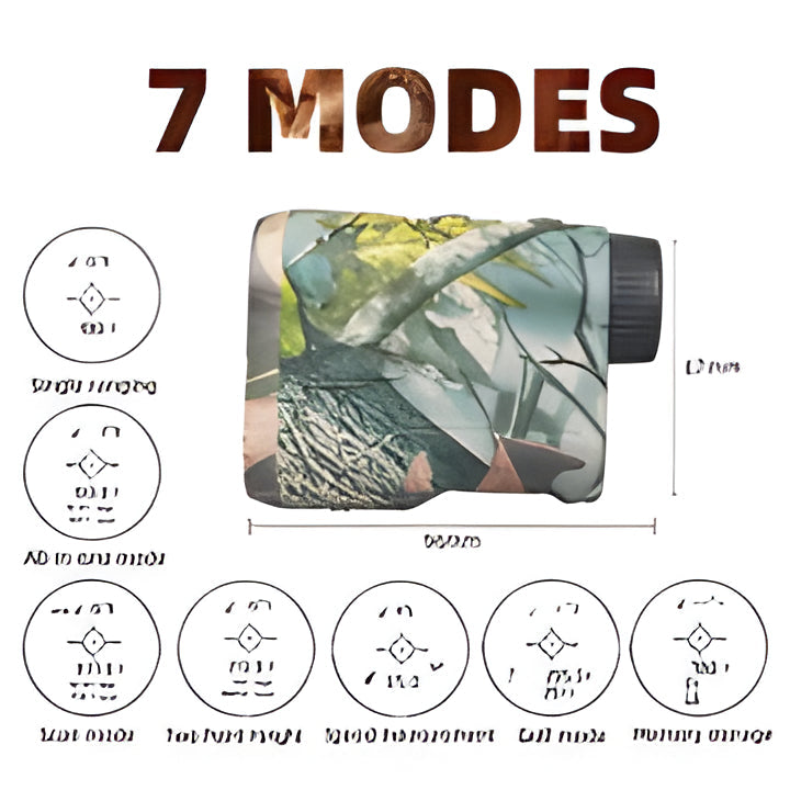 Waterproof 3280 feet hunting range finder, rechargeable, pro-grade for accurate long-range target acquisition.