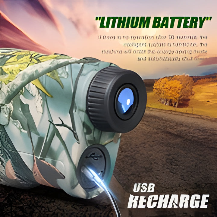 High-precision 3280ft hunting rangefinder, multi-mode, long-range optics for hunting, golf, and outdoor use.