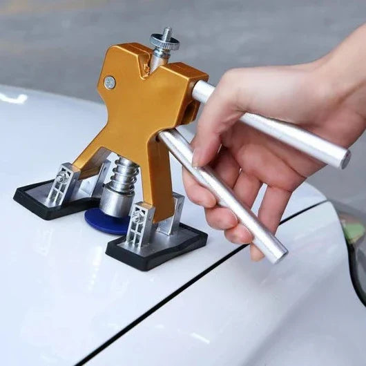 Professional PDR car dent repair kit for paintless ding removal, auto body care, and hail damage fix.