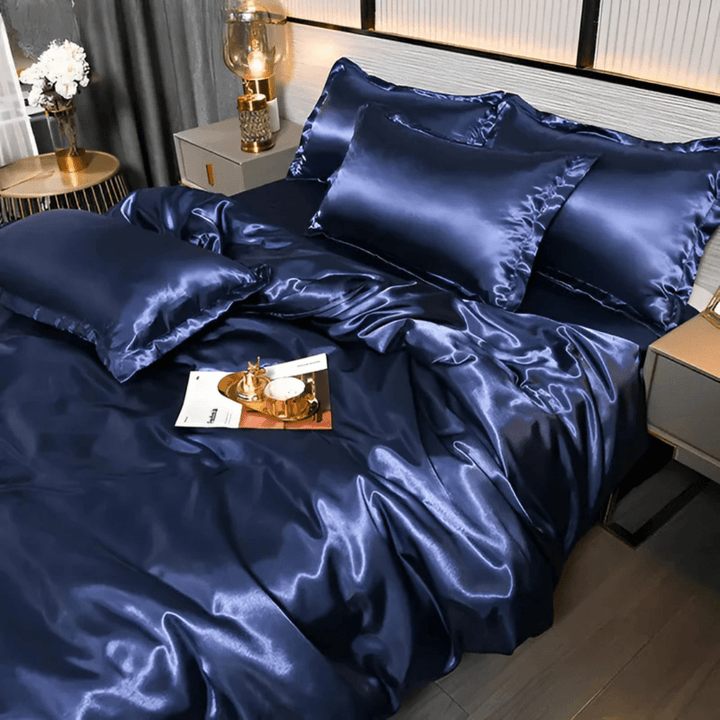 Soft PURELISS polyester pillowcases from the cozy bedding set, ensuring comfortable support for sweet dreams. Easy care.