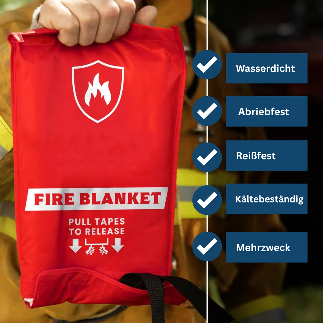 Compact fire blanket for emergency preparedness, an essential part of any home safety kit.
