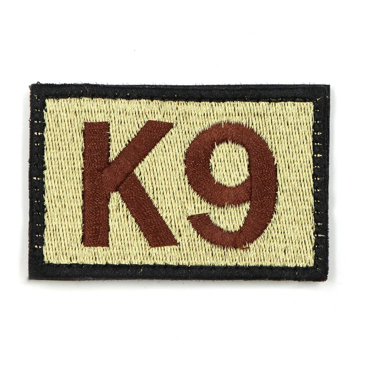 Reflective 'SERVICE DOG' patch, enhancing visibility and safety for working dogs and K9 accessories
