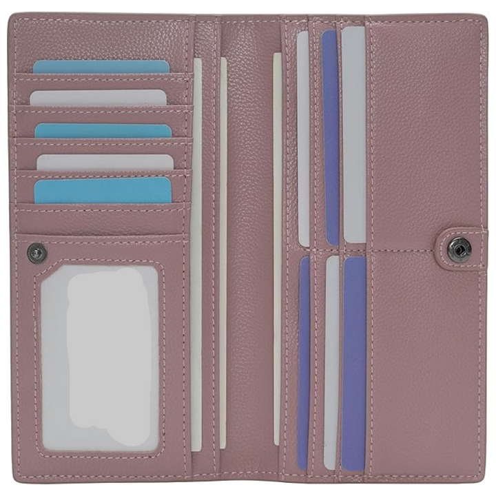 Travel-friendly RFID blocking card holder, secure and slim for men on the go.