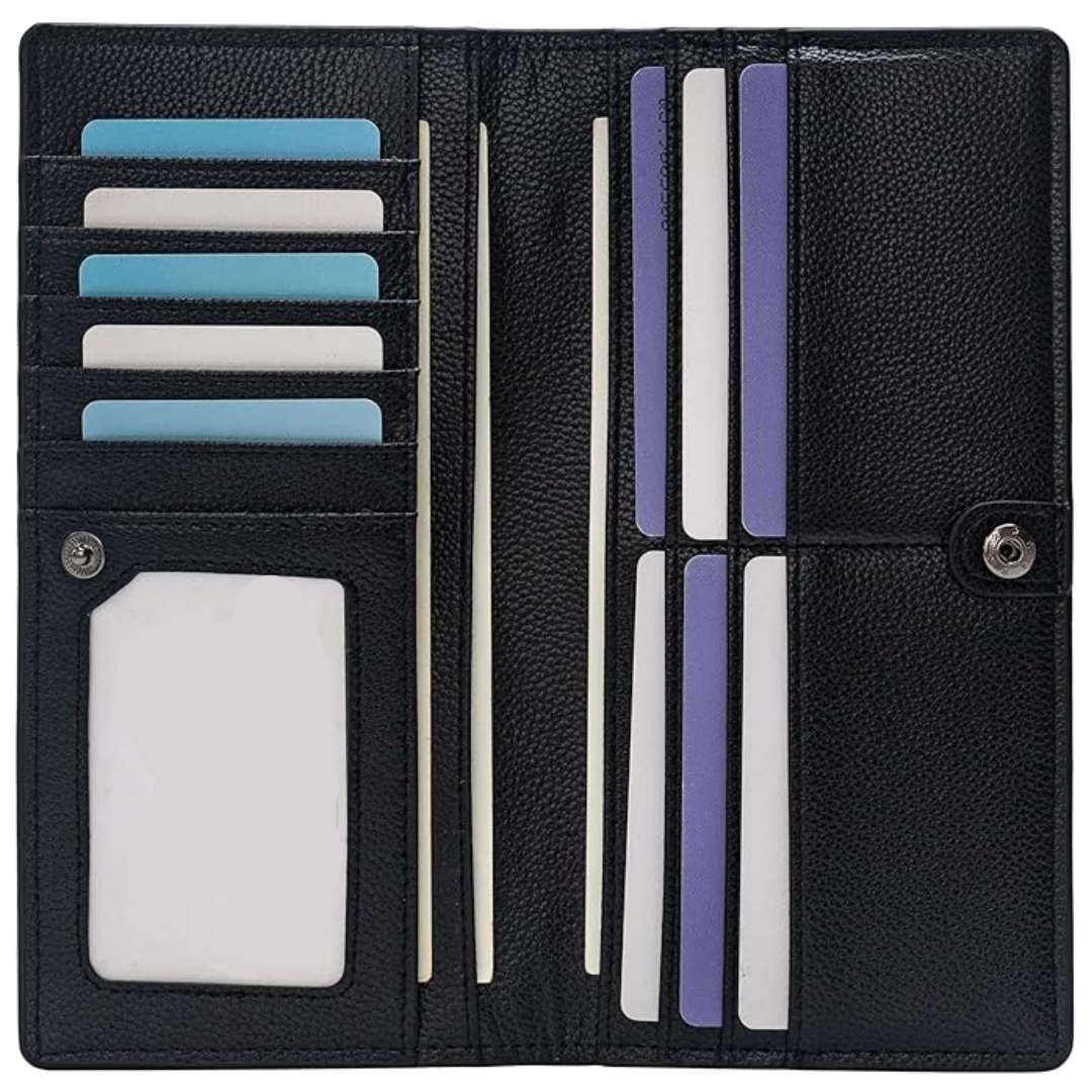 High-security men's wallet, RFID protected card holder, ensuring your data is safe.