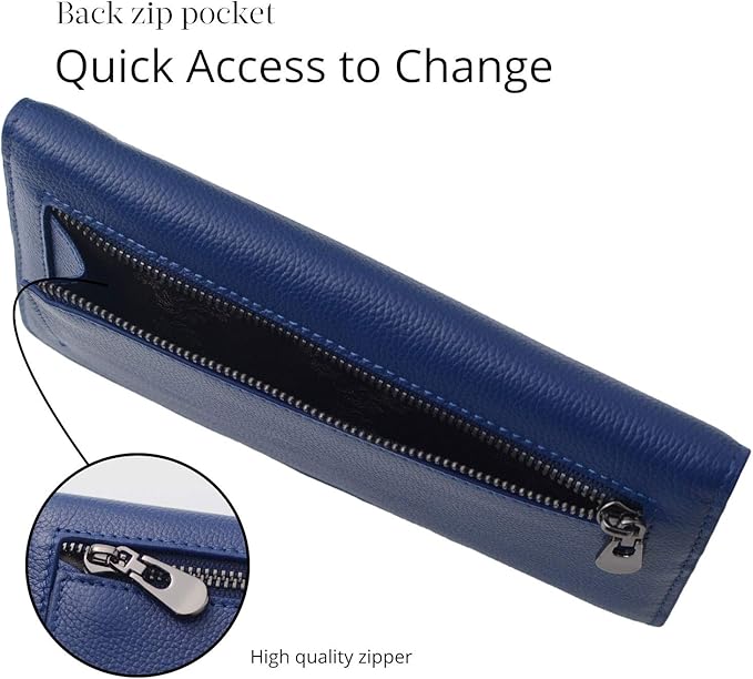 Slim card holder with RFID blocking technology, ideal for modern men and security.