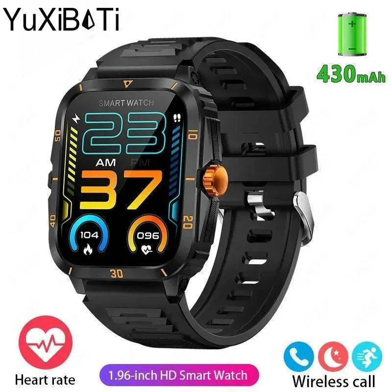 Durable men's smartwatch, designed for extreme conditions, with precise GPS and health monitoring.