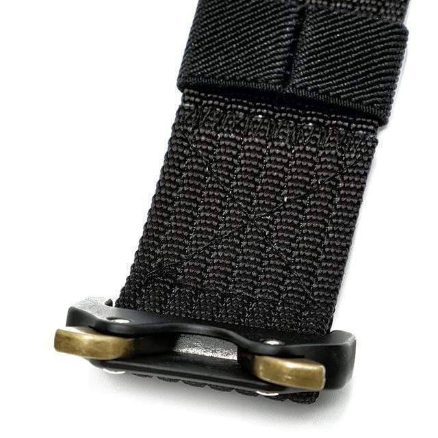 Heavy duty military tactical belt, nylon webbing, quick release buckle for secure fit