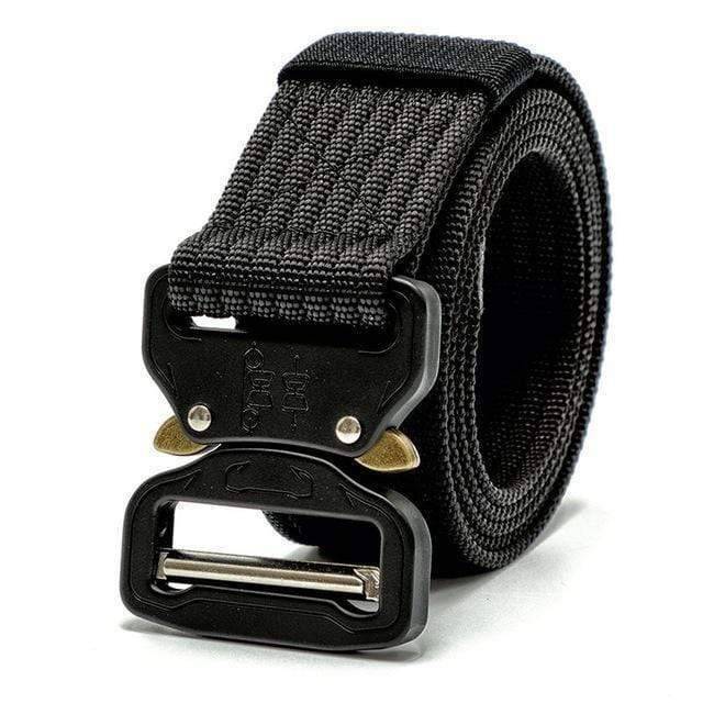EDC tactical belt for men, quick release buckle, strong nylon webbing, adjustable fit