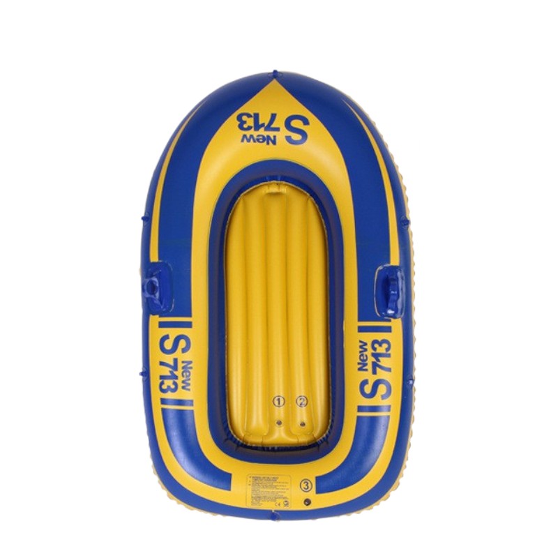 Unisex SafeFloat inflatable boat for water sports, includes oars, pump, and repair kit