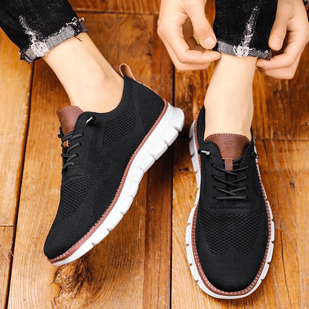 "Scarpe da uomo in pelle elegante, verdi, caramello, marroni, nere e bianche; stile versatile e comfort eccezionale."