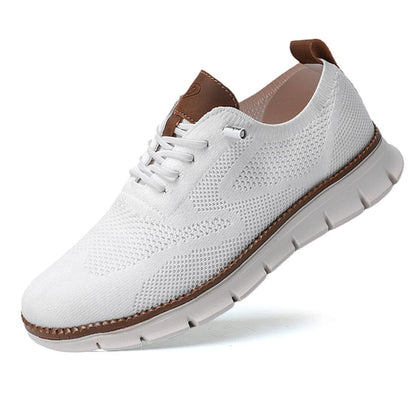 "Scarpe da uomo in pelle elegante, verdi, caramello, marroni, nere e bianche; stile versatile e comfort eccezionale."