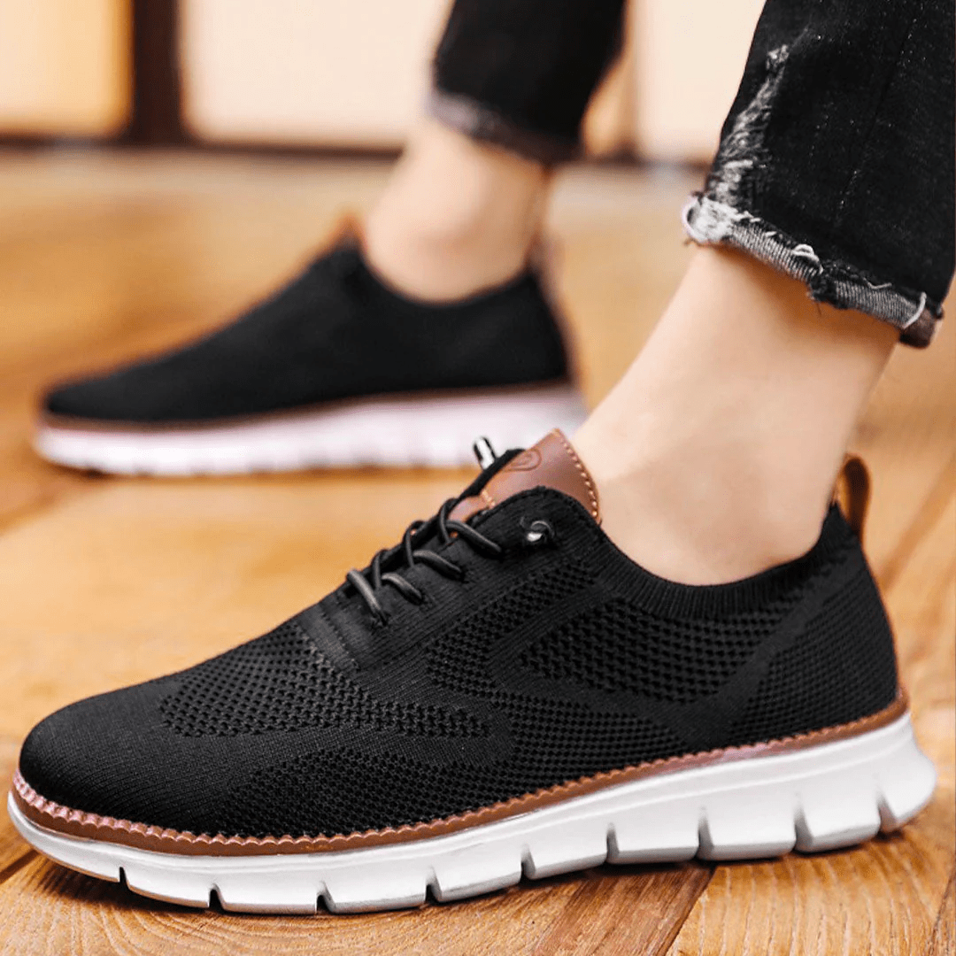 "Scarpe da uomo in pelle elegante, verdi, caramello, marroni, nere e bianche; stile versatile e comfort eccezionale."