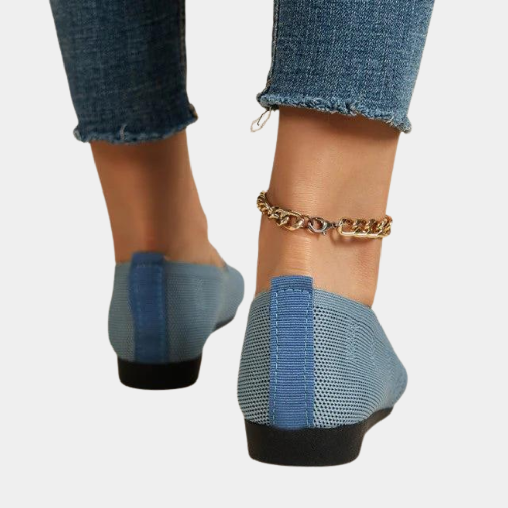Scarpe ortopediche donna blu eleganti e comfort, design versatile con materiali traspiranti, adatte per ogni occasione.