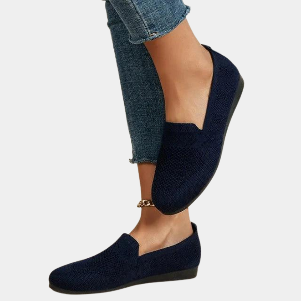 Scarpe ortopediche donna blu eleganti e comfort, design versatile con materiali traspiranti, adatte per ogni occasione.