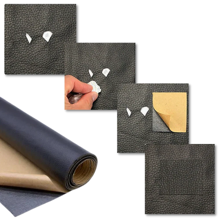 DIY self-adhesive repair patch kit. Restore your furniture, car seats, and apparel from rips & holes.