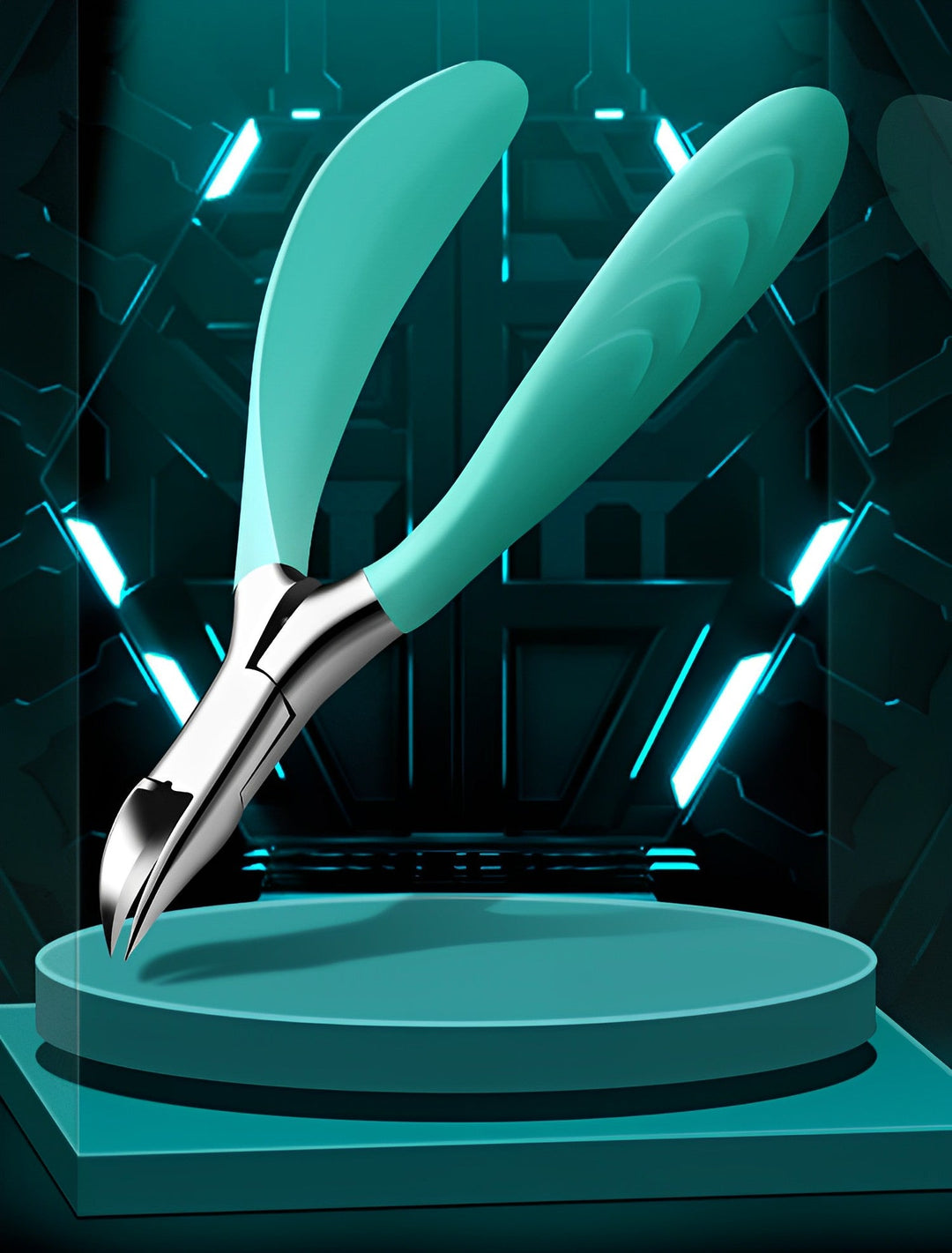 Senior's professional toenail clipper for thick & ingrown nails; essential senior care foot health pedicure tool.