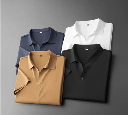 "Set abbigliamento uomo in cotone e lino, camicia elegante e pantaloni abbinati, stile raffinato e confortevole."