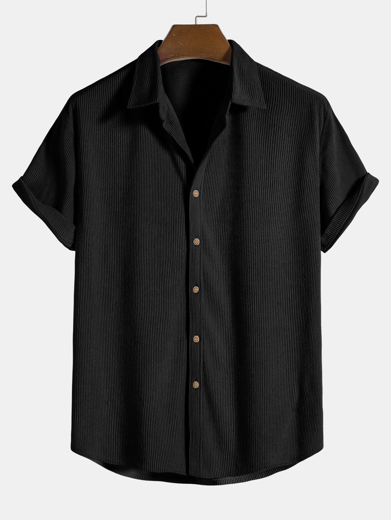 "Set estivo uomo velluto a coste, maglietta grigia a maniche corte e pantaloncini coordinati, elegante e casual"
