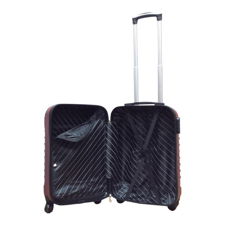 Siena Rosso red 2-piece hard shell suitcase set. Perfect carry-on & checked baggage for any trip.