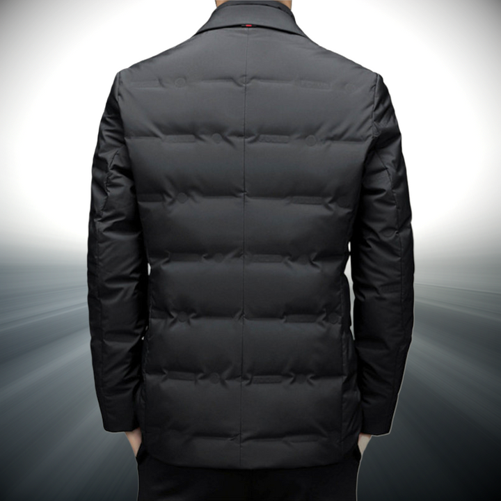 Weather-ready men's windproof jacket. Sleek urban design, ideal for fall, winter, and everyday outerwear.
