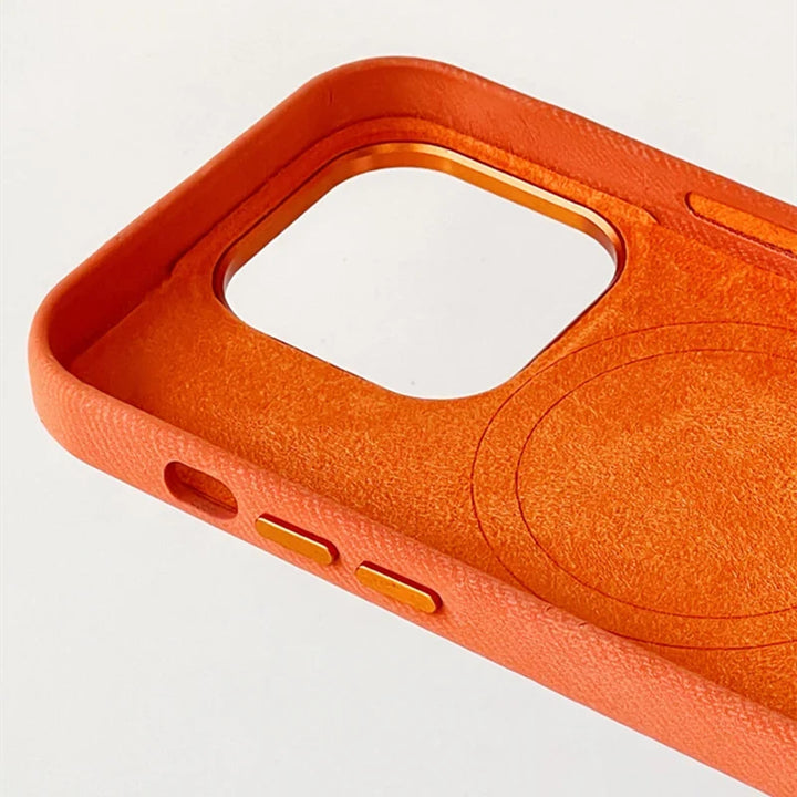 Matte anti-smudge iPhone case. Slim, protective, & scratch-resistant phone cover with wireless charging support.