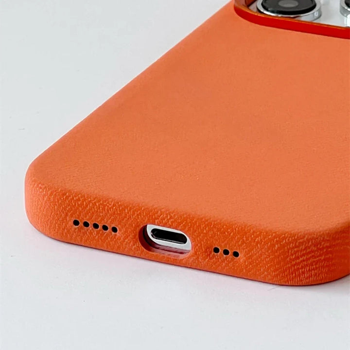 Colorful slim iPhone case. Protective, scratch-resistant, & supports wireless charging. A vibrant phone cover.