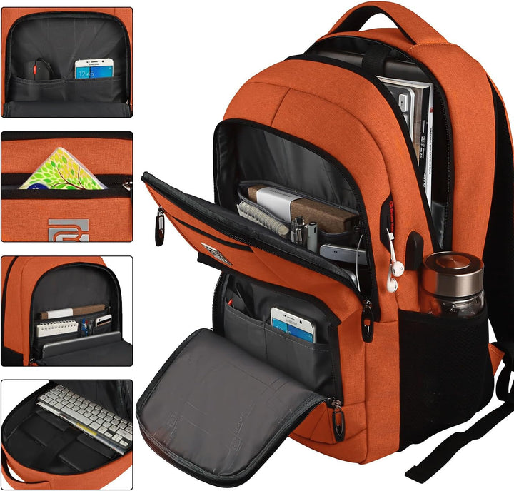 Versatile anti-theft daypack, suitable for work, school, travel, & gym.