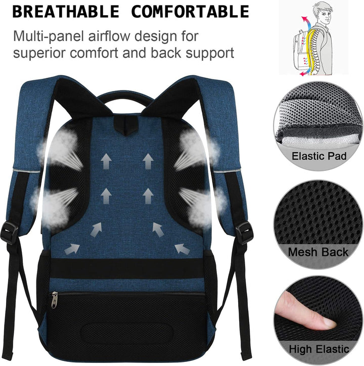 Unisex travel backpack with integrated USB charger for convenient on-the-go power.