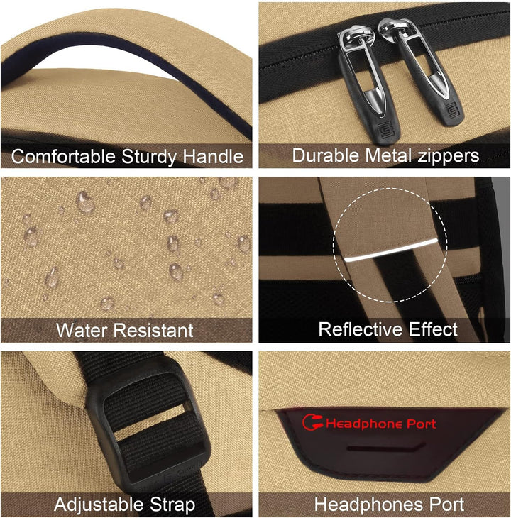 Stylish anti-theft school backpack, ideal for laptops, books, & daily essentials.