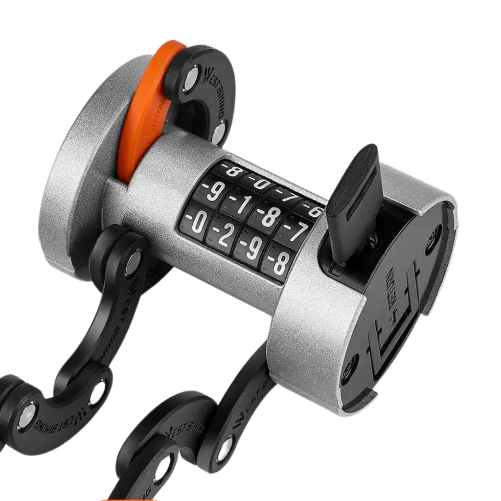 Bicycle U-lock with fingerprint scanner, durable and waterproof for outdoor gear