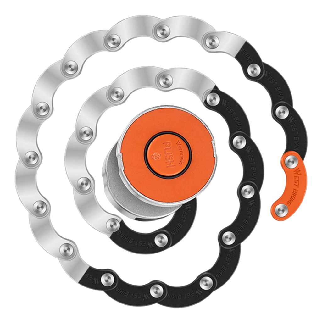 Keyless smart bike lock featuring fingerprint technology for enhanced security