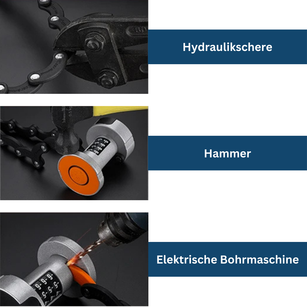 Waterproof smart U-lock for bicycles, secure with biometric fingerprint access