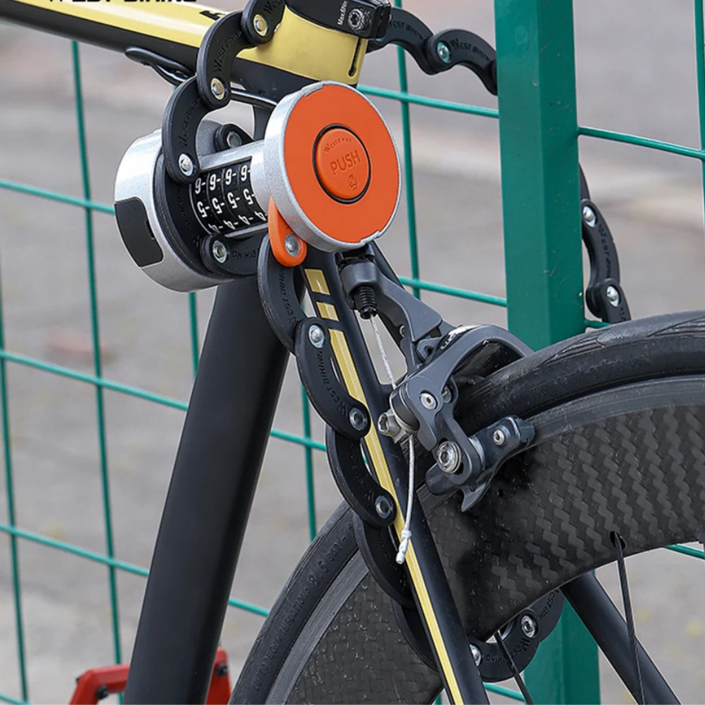 Smart keyless U-lock for bike, innovative fingerprint recognition for easy access