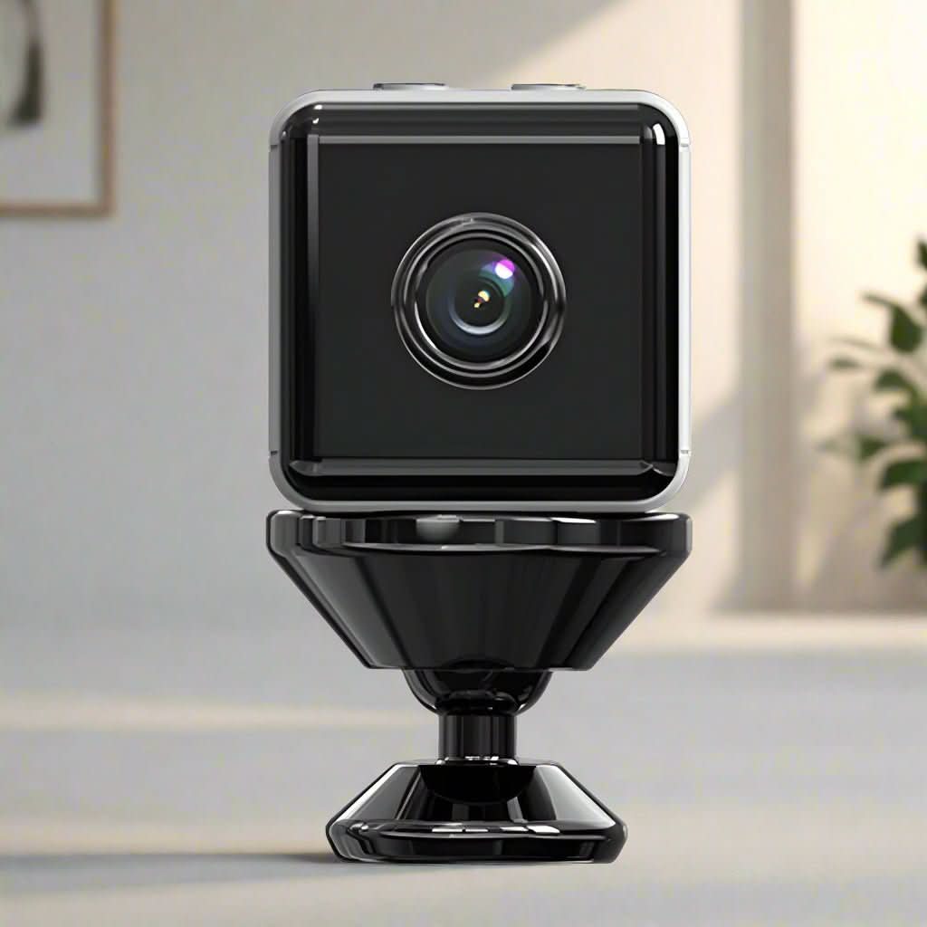 Smart Home Wireless 1080P Mini Security Camera for indoor/outdoor surveillance with app control.