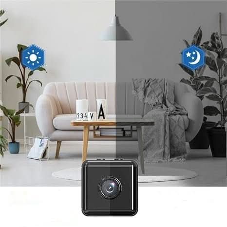 Discreet wireless 1080P mini security camera, app controlled for effective home surveillance.