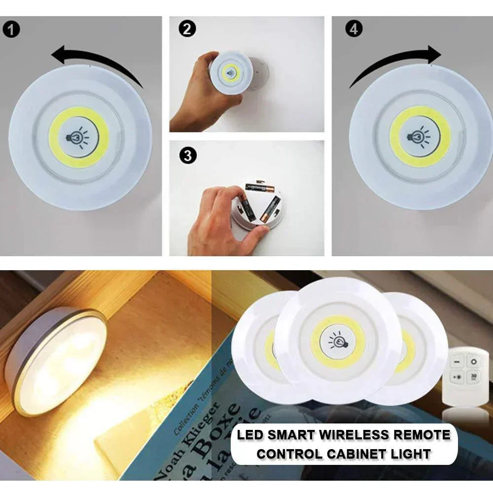 Smart LED lights with convenient auto-off for energy saving. Wireless, battery-operated home lighting.