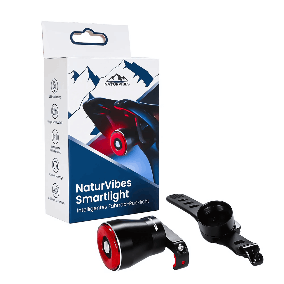 Smart universal bicycle taillight with bright red LED, enhancing bike safety for night cycling