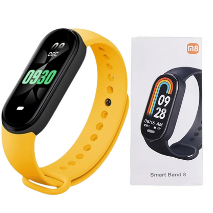 "Smartwatch Mi Band 8 elegante nero con display Retina, cinturino sottile, compatibile Android e iOS, adatto fitness e salute
