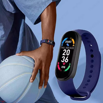 "Smartwatch Mi Band 8 elegante nero con display Retina, cinturino sottile, compatibile Android e iOS, adatto fitness e salute