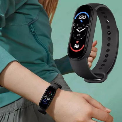 "Smartwatch Mi Band 8 elegante nero con display Retina, cinturino sottile, compatibile Android e iOS, adatto fitness e salute
