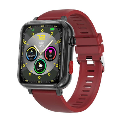 "Smartwatch unisex con display rotondo, cinturino in silicone, funzioni SOS e monitoraggio salute, disponibile in vari colori