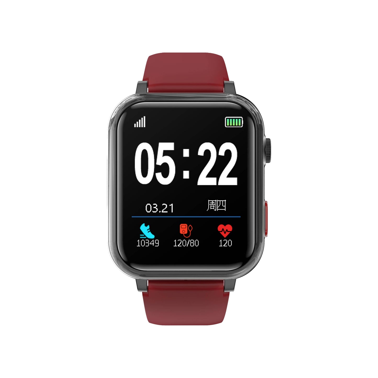 "Smartwatch unisex con display rotondo, cinturino in silicone, funzioni SOS e monitoraggio salute, disponibile in vari colori