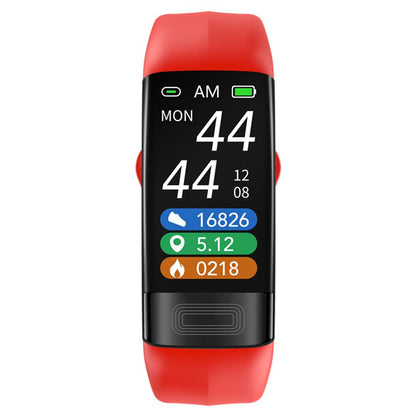 "Smartwatch unisex nero con cinturino in silicone, schermo touchscreen, monitora EKG e frequenza cardiaca."