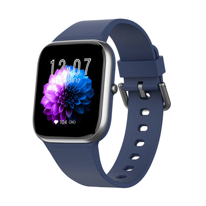 "Smartwatch uomo nero, schermo touch, tracker fitness e pressione, design elegante, ideale per salute e sport."