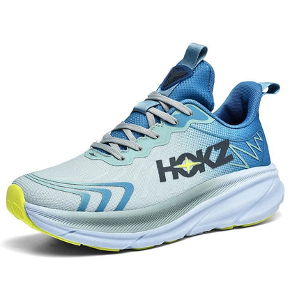 "Sneakers unisex con tecnologia SpringTech, design moderno nero, suola a molla visibile, ideali per sport e attività quotidia
