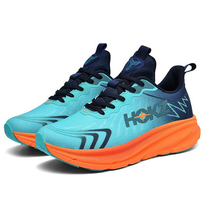 "Sneakers unisex con tecnologia SpringTech, design moderno nero, suola a molla visibile, ideali per sport e attività quotidia