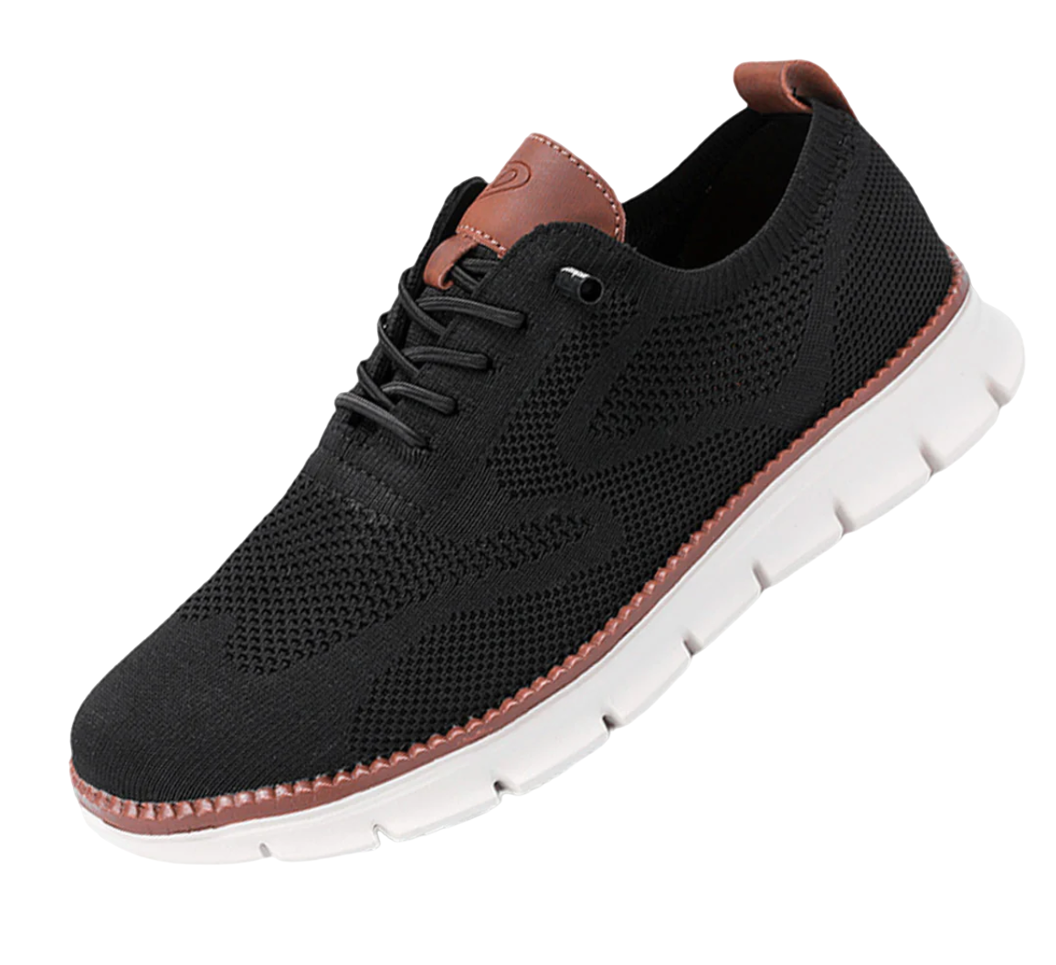 "Sneakers uomo traspiranti, design moderno, colore beige, comfort ortopedico, suola resistente, ideale per look casual."