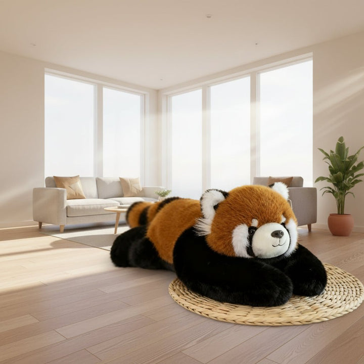 Cute animal plush, a soft stress relief cuddle companion providing comfort & relaxation.