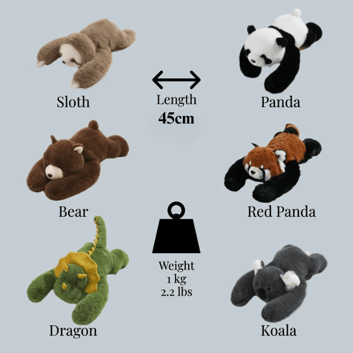 Relaxation plush toy, a hypoallergenic comfort companion with soft faux fur for stress relief.